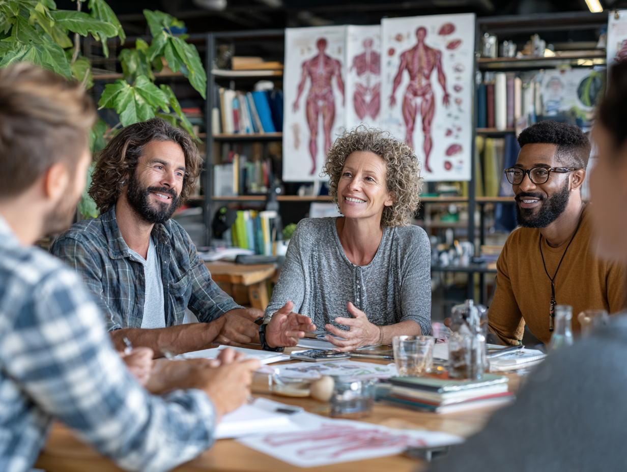 Команда експертів різного віку працює разом над освітньою програмою