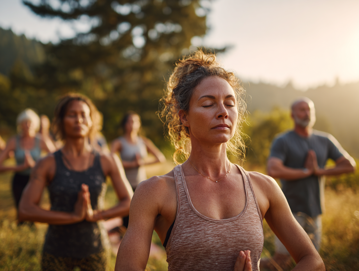 Спеціаліст демонструє техніки вправ
